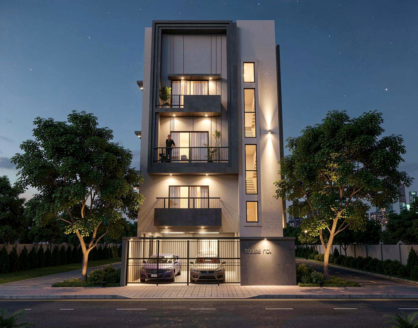 Project Whitefield Residence for Mr. fasi Ur Rahman — 3D visualization