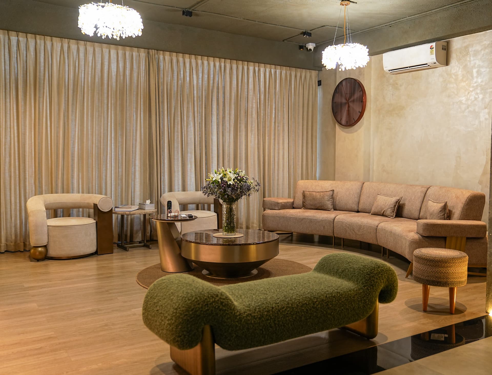 Spacious Home Office — client lounge seating