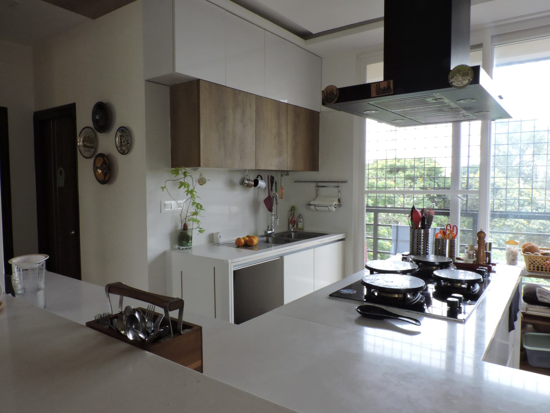 Infinity — kitchen with island cooktop